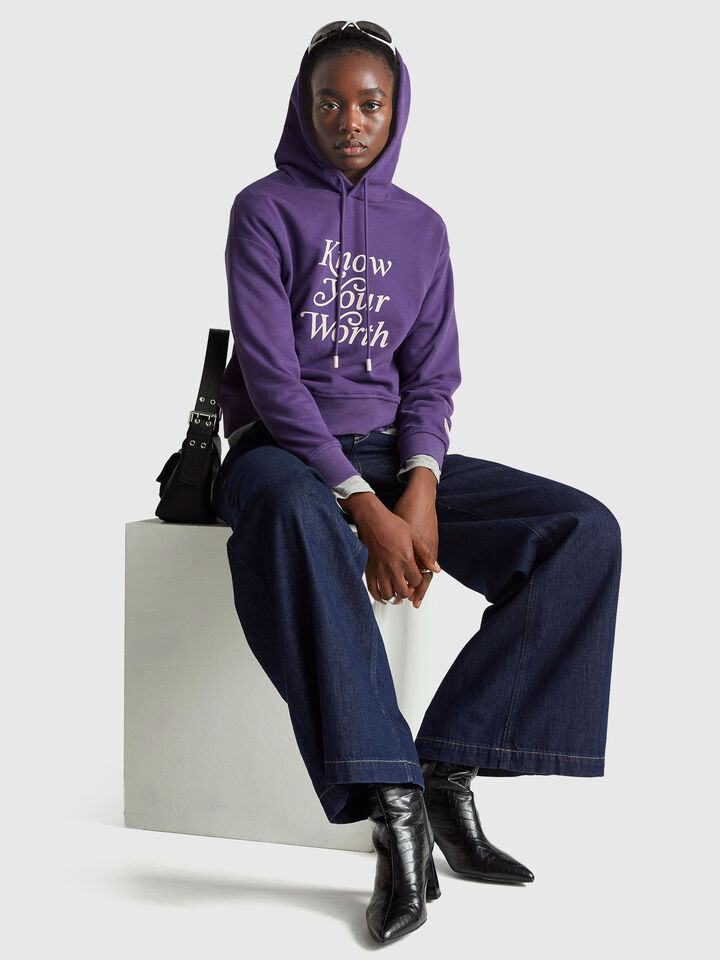 SWEATER W/HOOD Women image number 3